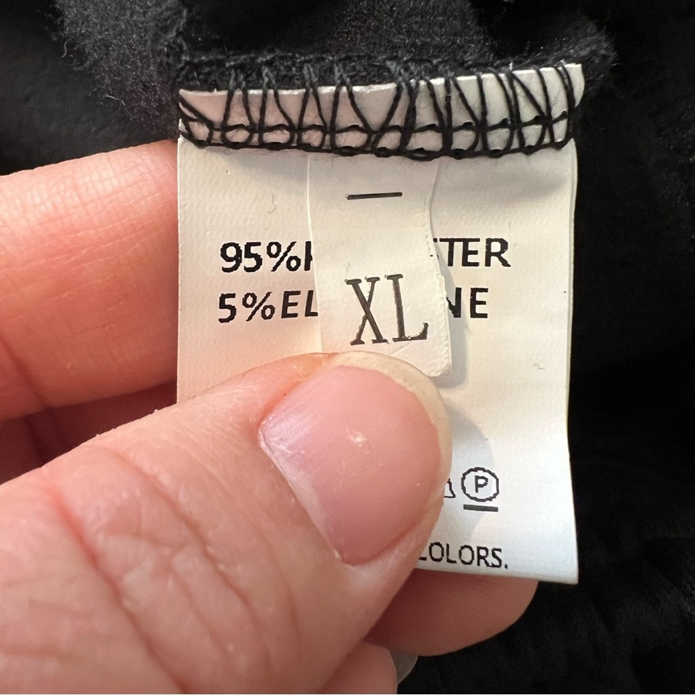 Women's Black Wide-Leg Cargo Joggers - XL - Picture 7 of 9